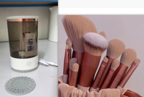 Women Eye Shadow Brush Cleaning Tool Portable Electric Makeup Brush