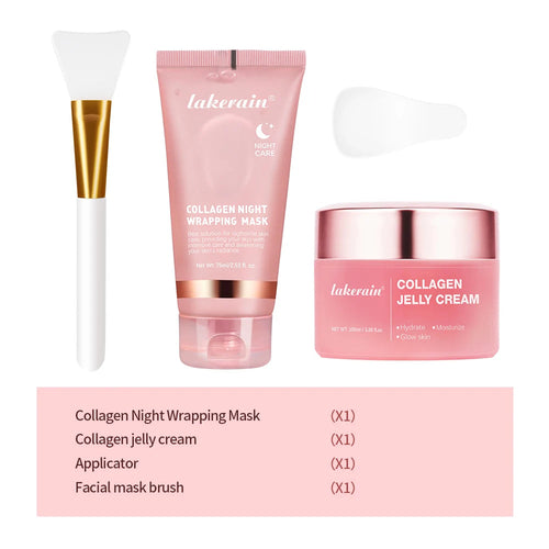Collagen Jelly Cream Hydrolyzed Collagen Overnight Facial Mask